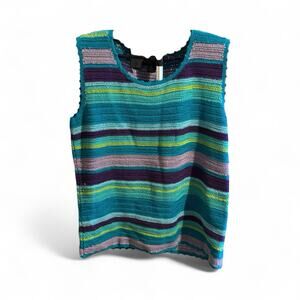 August Max Knit Sweater Tank Top Size 2 Size Multicolor Sleeveless